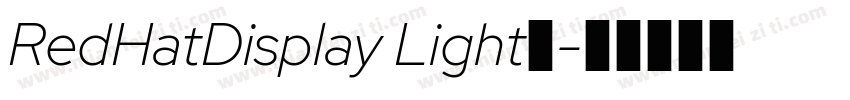 RedHatDisplay Light◆字体转换